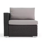 GDFStudio Avianna Outdoor Wicker 5 Seater Sofa Chat Set with Ottomans