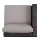 GDFStudio Avianna Outdoor Wicker 5 Seater Sofa Chat Set with Ottomans
