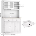 Mini bar de rangement compact Acekool – Meuble à vin avec étagères réglables et porte-verres