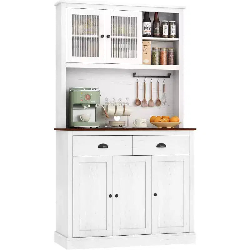 Mini bar de rangement compact Acekool – Meuble à vin avec étagères réglables et porte-verres