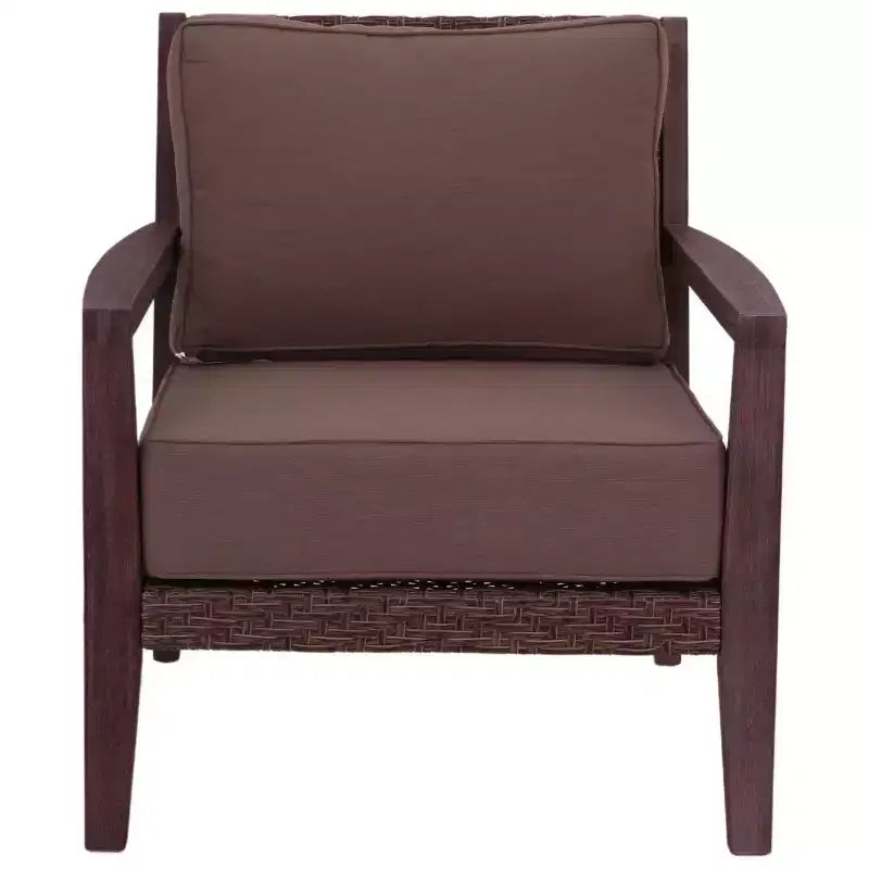 Courtyard Casual Bridgeport II 4 pc Loveseat Group Includes: One Loveseat, One Coffee Table and Two Club Chairs