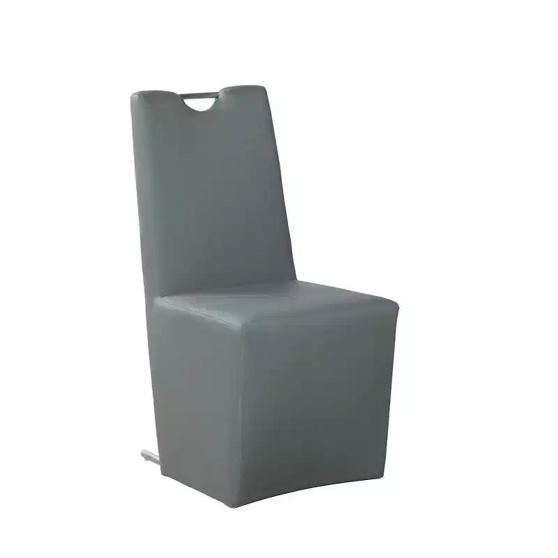 Chintaly Imports, chaise d'appoint contemporaine rembourrée à dossier-poignée
