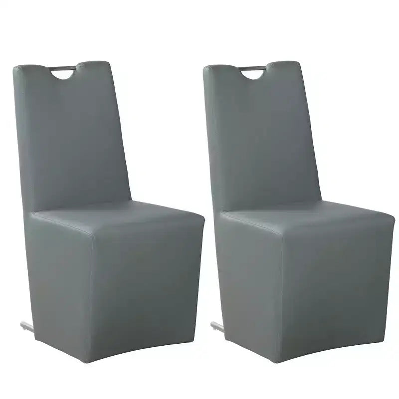 Chintaly Imports, chaise d'appoint contemporaine rembourrée à dossier-poignée