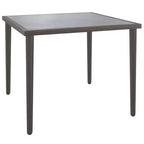 vidaXL Garden Lounge Set Gray PE rattan, steel, polyester Medium Modular