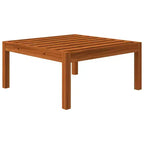 vidaXL Acacia Wood Patio Lounge Set with Cushions-Cream-Ideal for Garden, Patio & Living Room-Includes Sofa, Armchair, Footrest, Table
