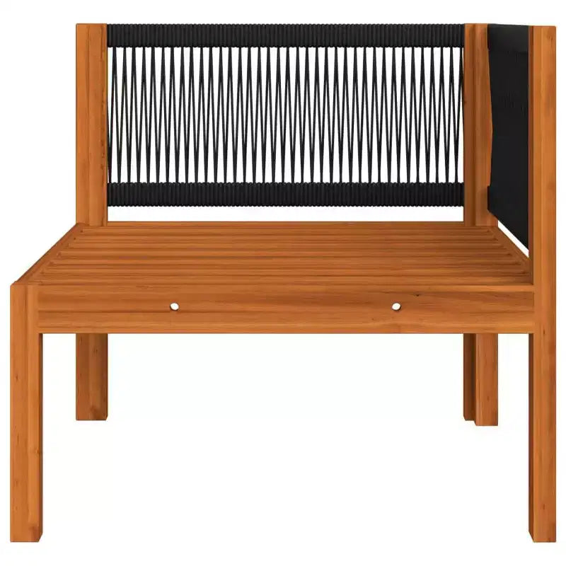 vidaXL Garden Lounge Set Cream, Brown Solid Acacia wood Large Modular