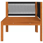 vidaXL Garden Lounge Set Cream, Brown Solid Acacia wood Large Modular