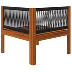 vidaXL Garden Lounge Set Cream, Brown Solid Acacia wood Large Modular