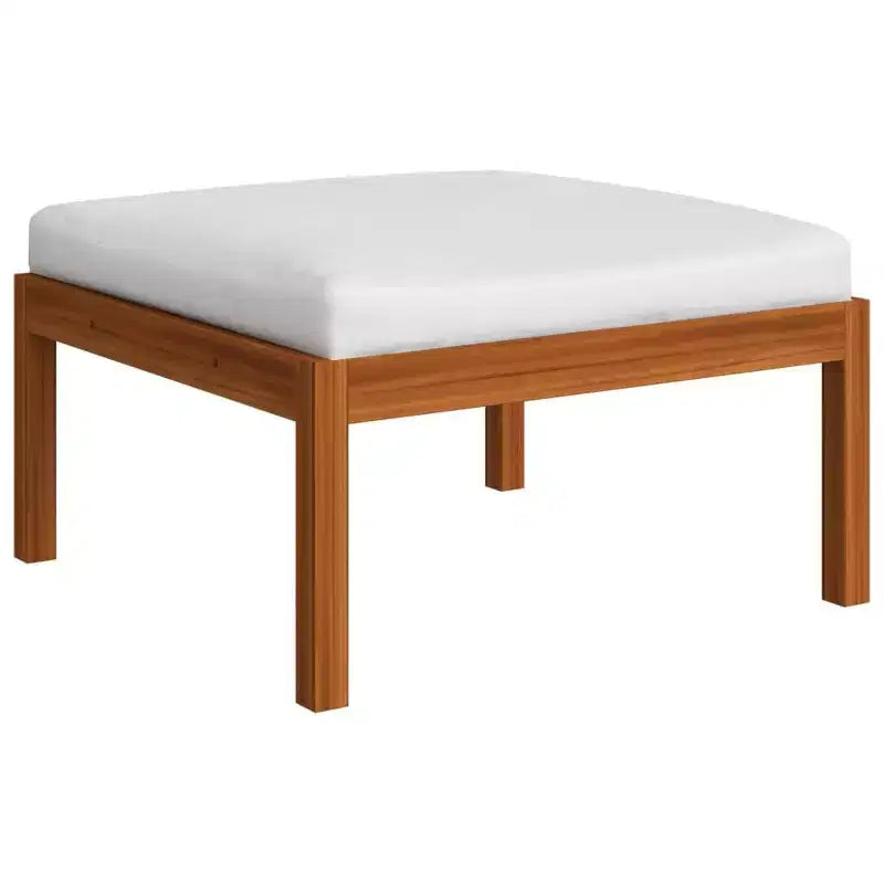 vidaXL Garden Lounge Set Cream Solid Acacia Wood Medium Modular