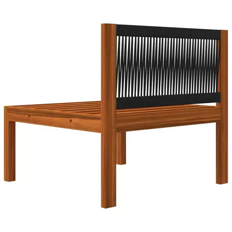 vidaXL Garden Lounge Set Cream Solid Acacia Wood Medium Modular