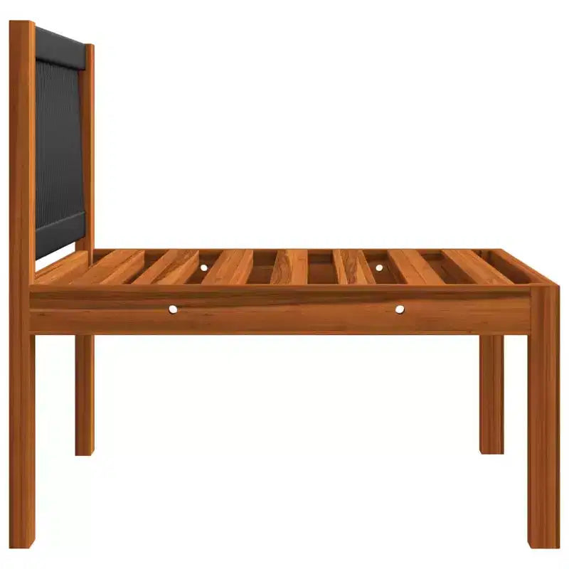 vidaXL Salon de jardin modulaire avec coussins en bois d'acacia massif