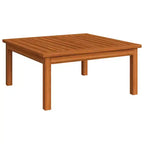 vidaXL Salon de jardin modulaire avec coussins en bois d'acacia massif