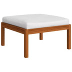vidaXL 8 Piece Lounge Set - Solid Acacia Wood with Cream Cushions - Weather Resistant, Easy Clean - Ideal for Garden, Patio and Living Room