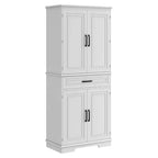 TROPOW 72 Inch Tall Pantry Storage Cabinet, Kitchen Pantry Cabinet with Drawer, Door Shelves, Adjustable Shelves, Large Kitchen Pantry,White