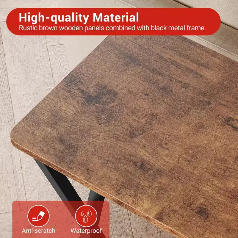 Sofa Tables Narrow Long Behind Couch Table, 2-Tier Industrial Entryway Table, Living Room Console Table, Metal Shelf, for Living Room, Foyer, Hallway