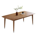Table de salle à manger et bureau Luck Live Mid-Century Modern 62,9 avec plateau aspect bois et pieds en bois massif