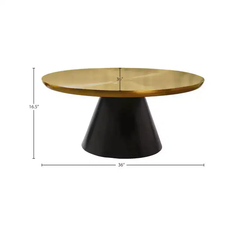 Meridian Furniture,Martini Gold Iron Coffee Table