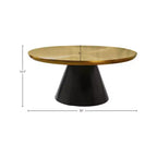 Meridian Furniture,Martini Gold Iron Coffee Table
