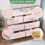 Wood Dressers Chest of Drawer Dressers Organizer TV Stand Dresser and Storage Cabinet, Dresser with drawers for Bedroom