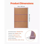 VEVOR Tapis Tatami Japonais, Tapis Tatami en Rotin Naturel Tressé à la Main Pliable de 203 x 140 cm, Tapis de Sol Tatami Japonais Antidérapant et Facile à Nettoyer, Marron