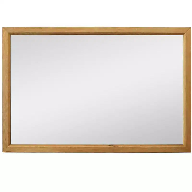 HomeRoots 40 Natural Solid Wood Framed Mounted Accent Mirror