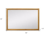 Miroir d'appoint mural encadré en bois massif naturel HomeRoots 40
