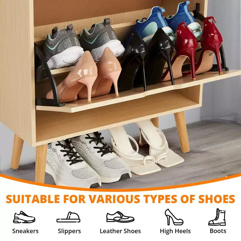 Shoe Storage Cabinet with Drawers - Ventilated & Odor-Resistant Organizer for 15-20 Pairs of Shoes Anti-Tip