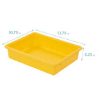 ECR4Kids Vestiaire de rangement à 10 sections et 10 bacs format lettre avec couvercles, mobilier pour enfants