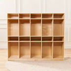 ECR4Kids Vestiaire de rangement à 10 sections et 10 bacs format lettre avec couvercles, mobilier pour enfants