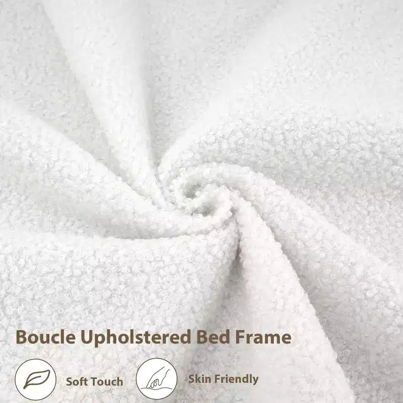 Cadre de lit double rembourré avec tête de lit de rangement à 2 niveaux, lit plateforme LED avec station de charge et tiroir pour enfants/filles/garçons, pas besoin de sommier tapissier