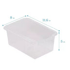 Meuble de rangement mobile ECR4Kids à 12 casiers et 15 bacs Scoop Front, 3x4, mobilier pour enfants