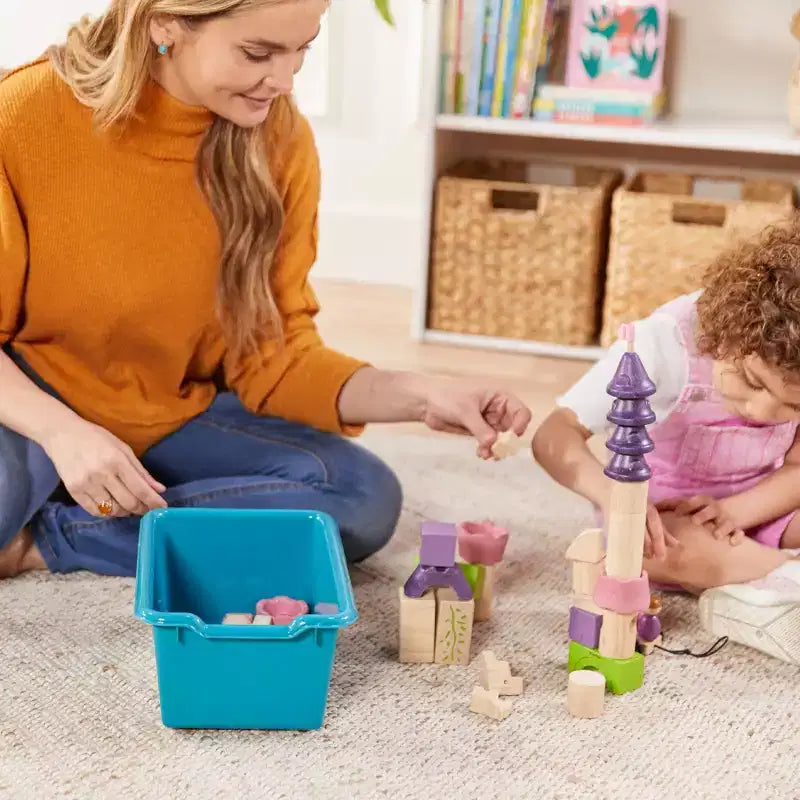 Meuble de rangement mobile ECR4Kids à 12 casiers et 15 bacs Scoop Front, 3x4, mobilier pour enfants