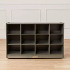 Meuble de rangement mobile ECR4Kids à 12 casiers et 15 bacs Scoop Front, 3x4, mobilier pour enfants