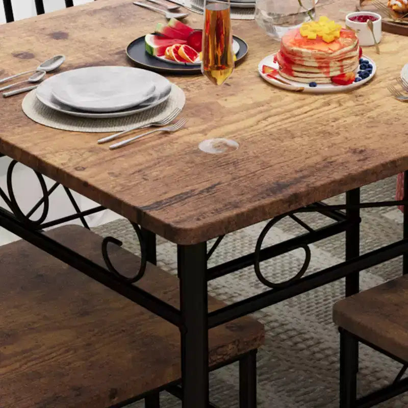 COZONY 5-Piece Dining Table Set for 4  Modern Kitchen & Dining Room Table with Chairs for Small Spaces