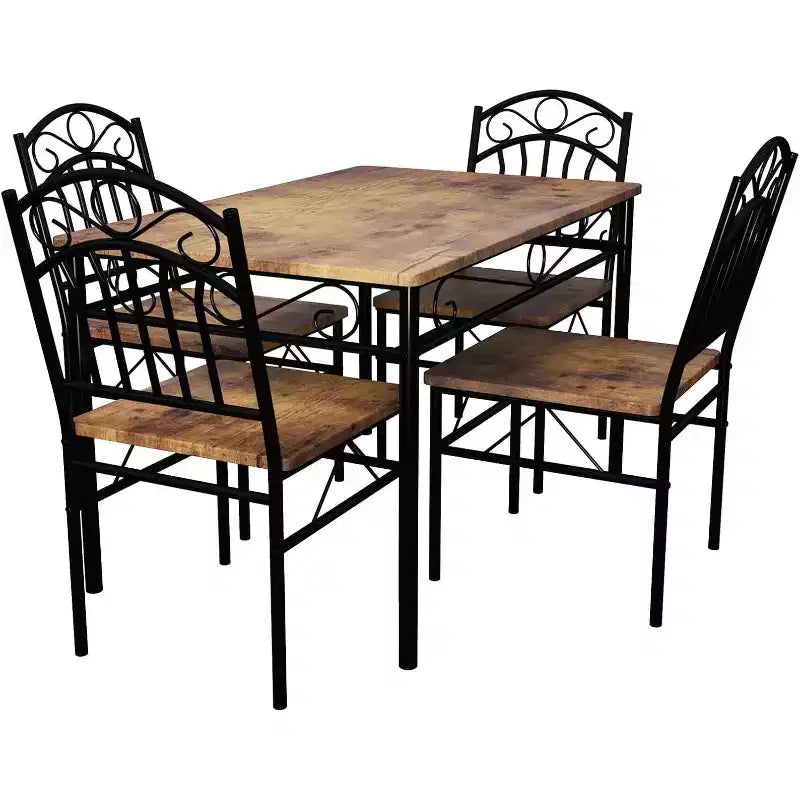 COZONY 5-Piece Dining Table Set for 4  Modern Kitchen & Dining Room Table with Chairs for Small Spaces