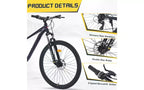 27.5 Inch Wheels 8 Speed Mountain Bike, for Men Women Boys and Girls, Front Suspension, Steel Frame