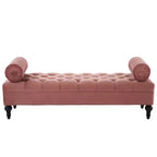 Christopher Knight Home Mirelle Modern Velvet Upholstered Tufted Bench with 2 Detachable Pillows