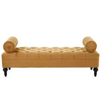 Christopher Knight Home Mirelle Modern Velvet Upholstered Tufted Bench with 2 Detachable Pillows
