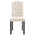 CLIHOME Chaises de salle à manger modernes avec pieds en bois massif, chaises de cuisine et de salle à manger rembourrées douces (lot de 4)