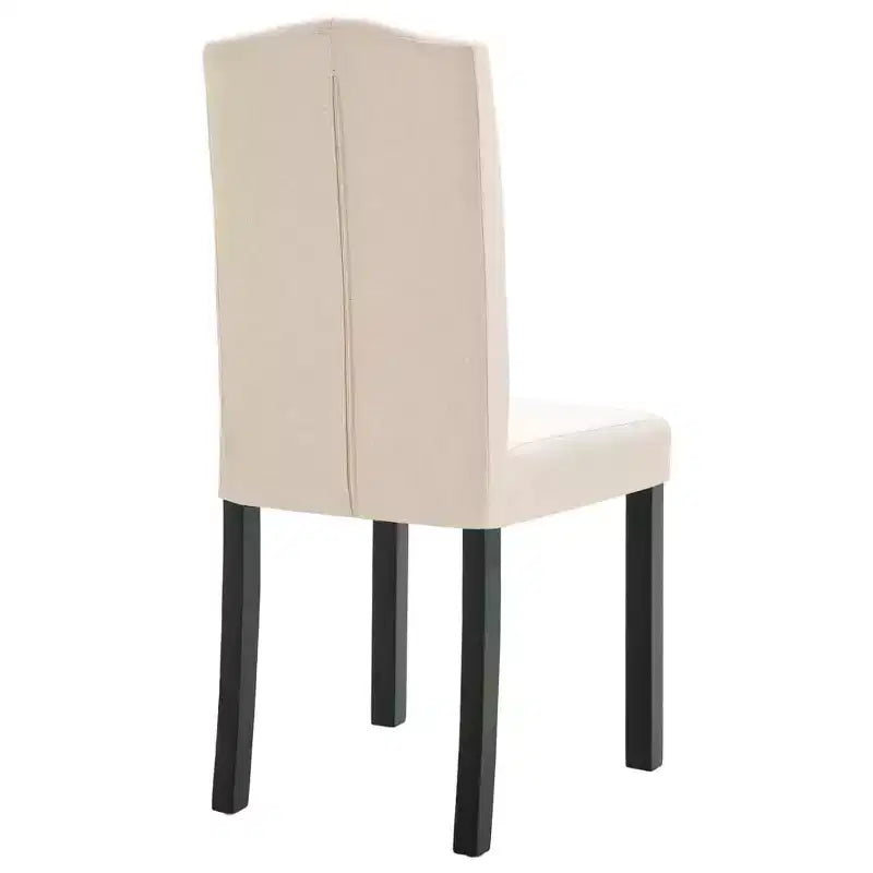 CLIHOME Chaises de salle à manger modernes avec pieds en bois massif, chaises de cuisine et de salle à manger rembourrées douces (lot de 4)