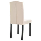 CLIHOME Chaises de salle à manger modernes avec pieds en bois massif, chaises de cuisine et de salle à manger rembourrées douces (lot de 4)