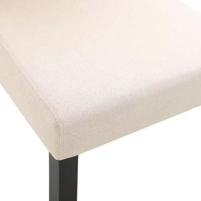 CLIHOME Chaises de salle à manger modernes avec pieds en bois massif, chaises de cuisine et de salle à manger rembourrées douces (lot de 4)