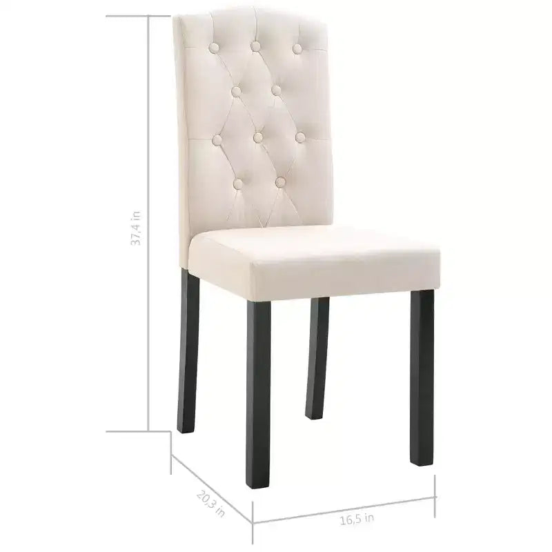 CLIHOME Chaises de salle à manger modernes avec pieds en bois massif, chaises de cuisine et de salle à manger rembourrées douces (lot de 4)