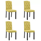 CLIHOME Chaises de salle à manger modernes avec pieds en bois massif, chaises de cuisine et de salle à manger rembourrées douces (lot de 4)