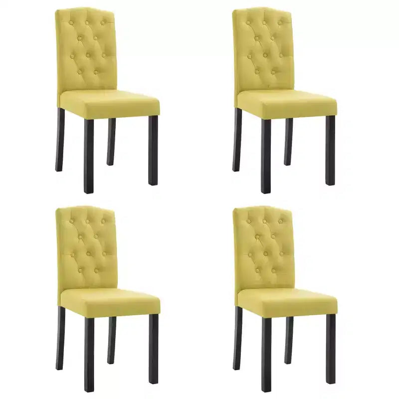 CLIHOME Chaises de salle à manger modernes avec pieds en bois massif, chaises de cuisine et de salle à manger rembourrées douces (lot de 4)