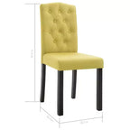 CLIHOME Chaises de salle à manger modernes avec pieds en bois massif, chaises de cuisine et de salle à manger rembourrées douces (lot de 4)