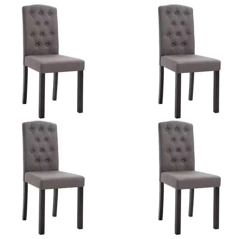 CLIHOME Chaises de salle à manger modernes avec pieds en bois massif, chaises de cuisine et de salle à manger rembourrées douces (lot de 4)