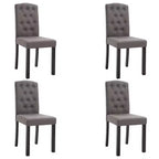 CLIHOME Chaises de salle à manger modernes avec pieds en bois massif, chaises de cuisine et de salle à manger rembourrées douces (lot de 4)