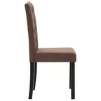 CLIHOME Chaises de salle à manger modernes avec pieds en bois massif, chaises de cuisine et de salle à manger rembourrées douces (lot de 4)
