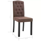 CLIHOME Chaises de salle à manger modernes avec pieds en bois massif, chaises de cuisine et de salle à manger rembourrées douces (lot de 4)
